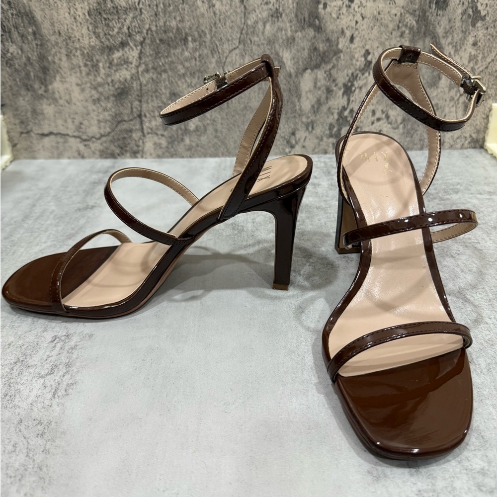 Elegant Brown Strappy Heels